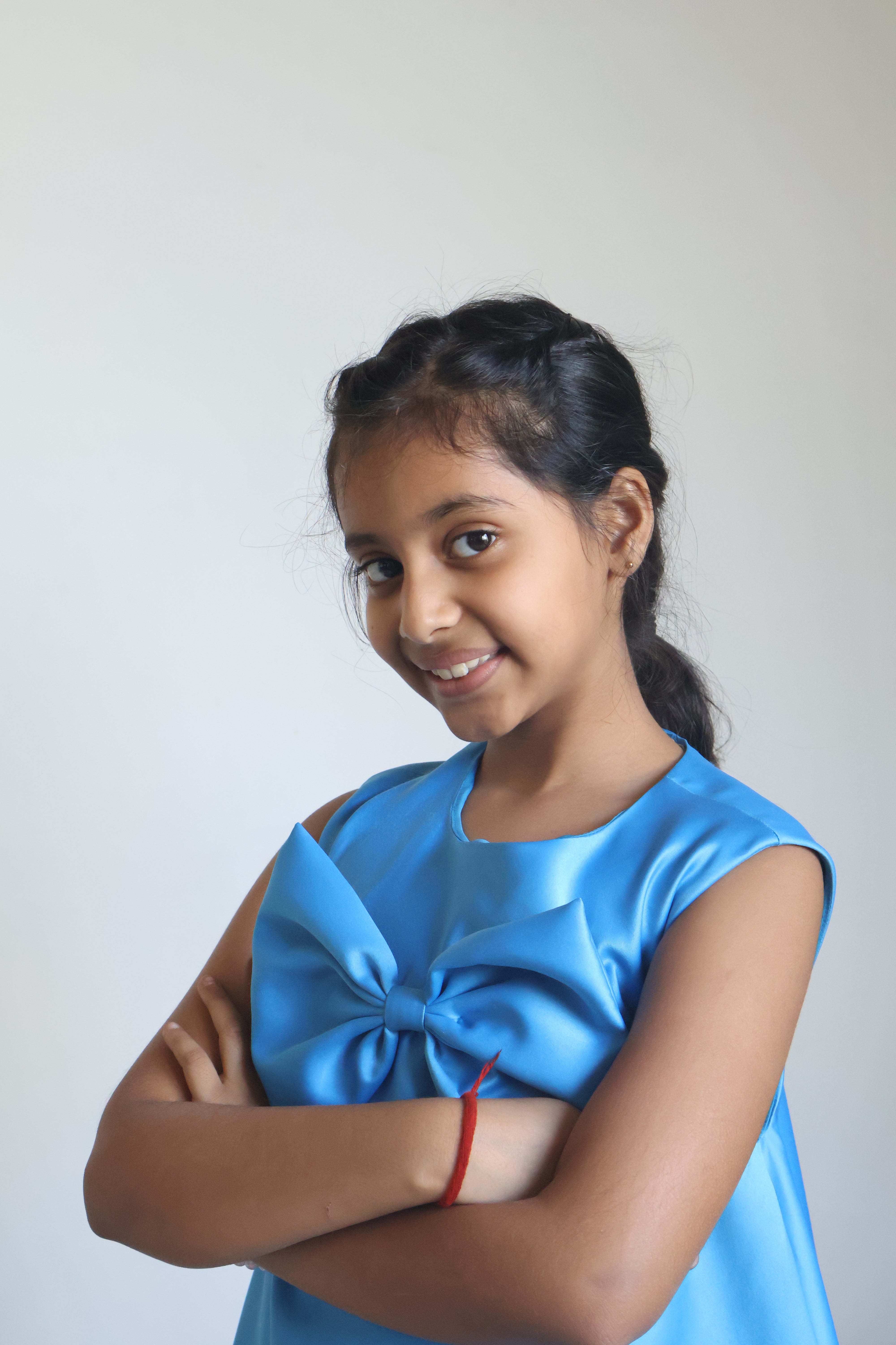 Blue Bow Bubble Dress
