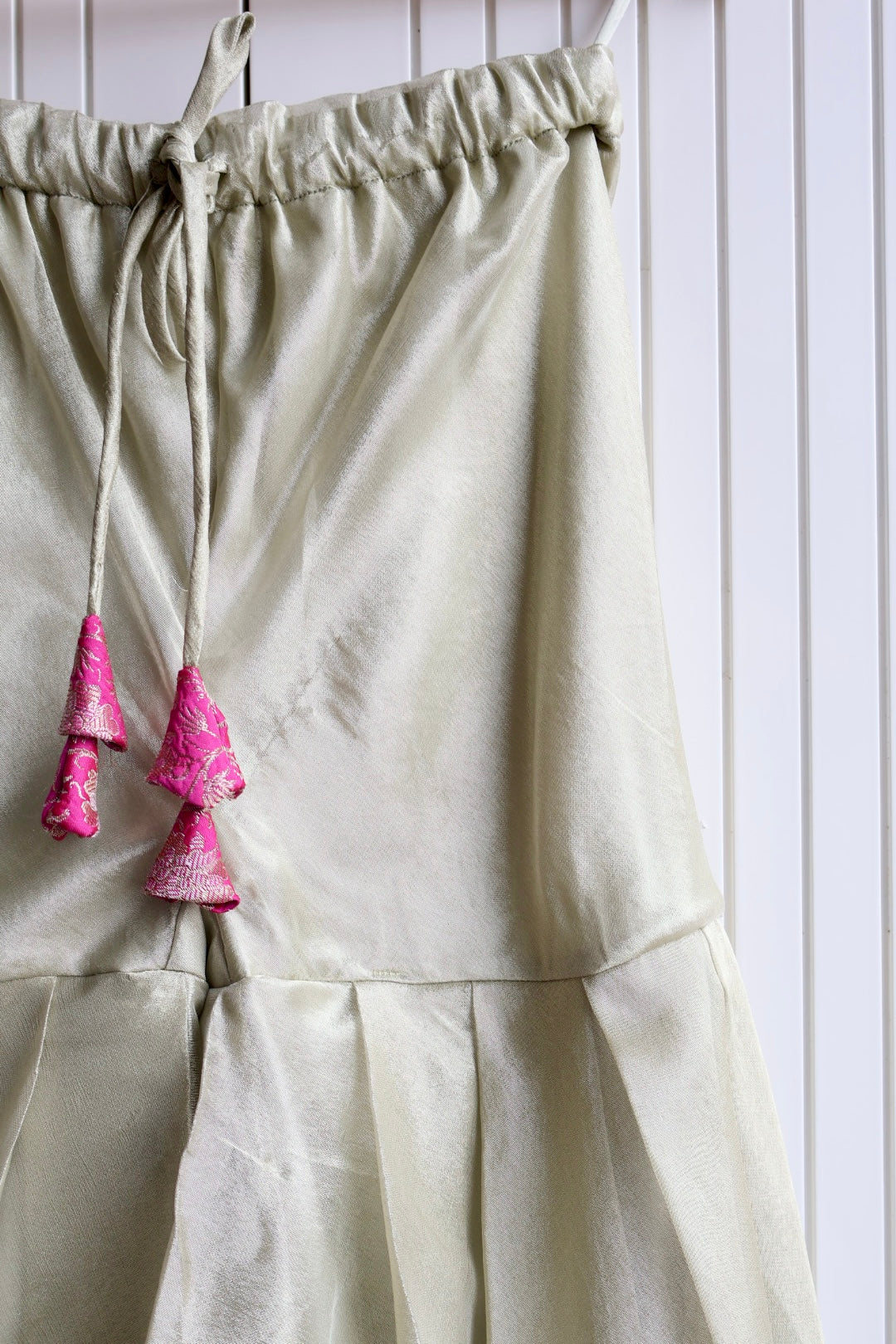 Hot Pink Brocade Short Kurti with gharara