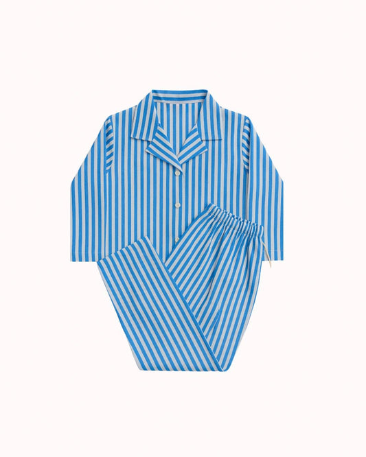 Blue & White Breton stripes sleepwear