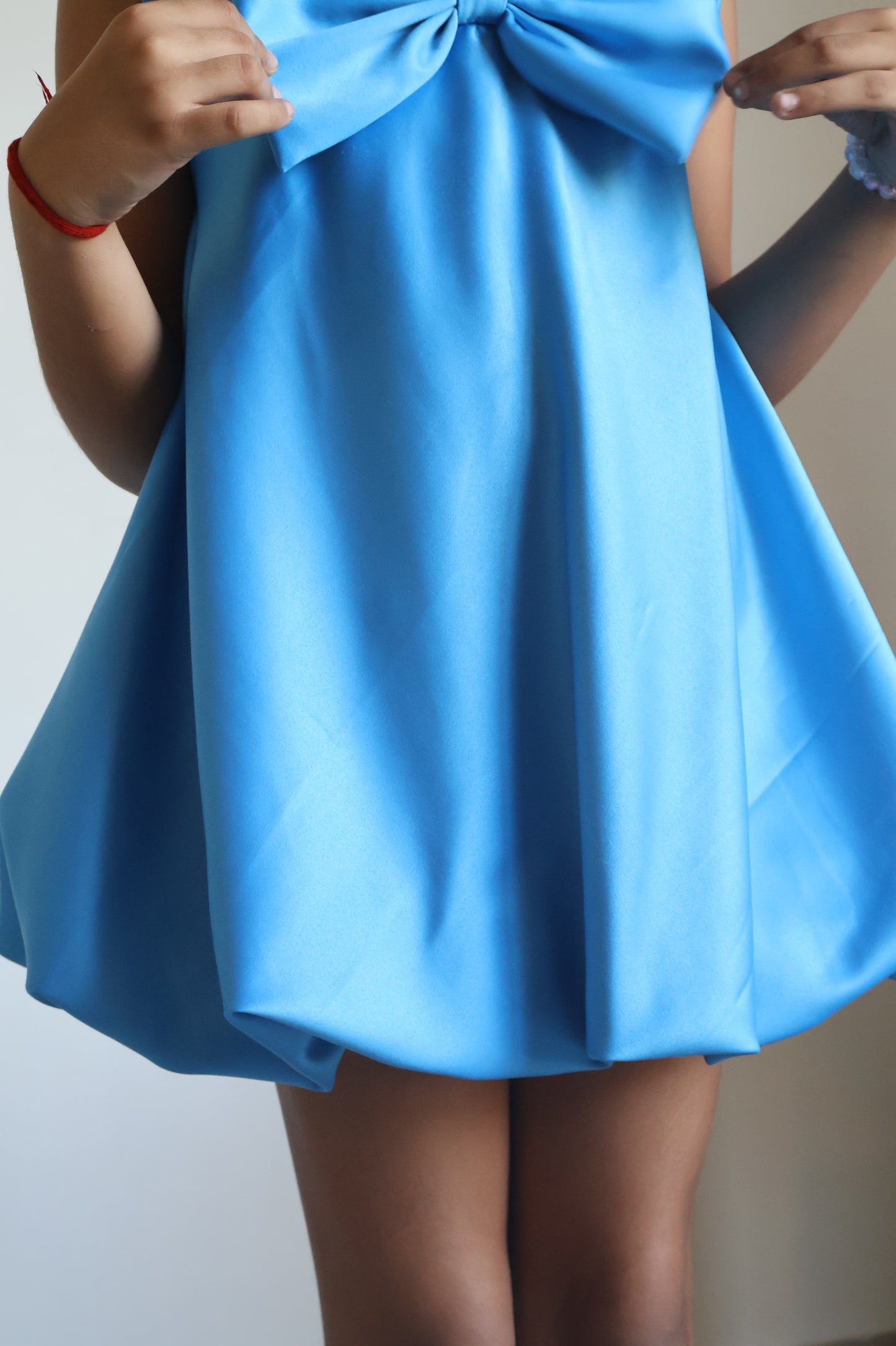 Blue Bow Bubble Dress