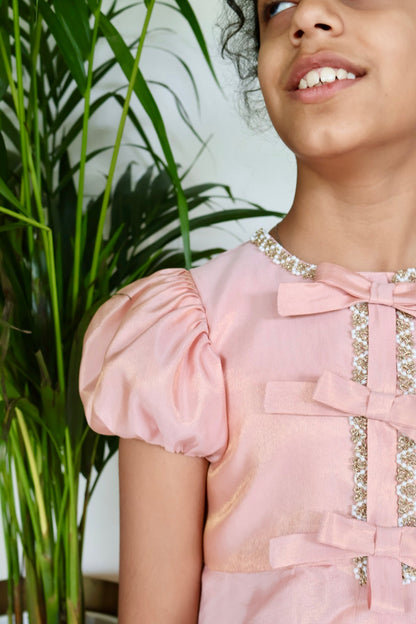 Light Pink Sharara with peplum top