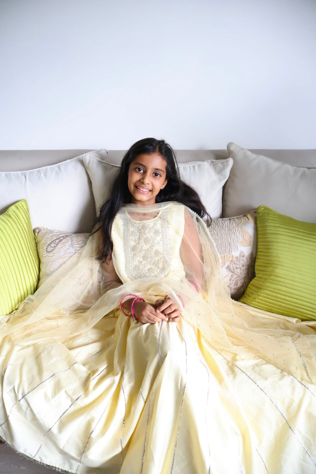 Yellow Gotta Patti Lehnga set