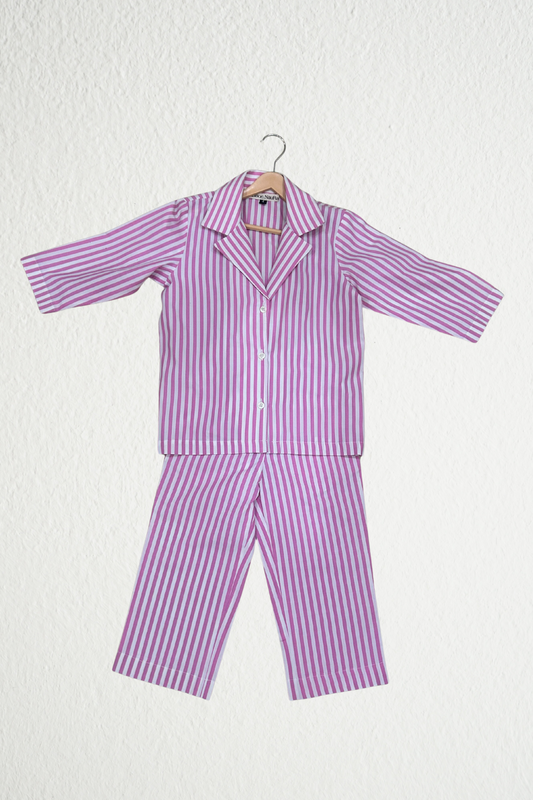 Pink & White Breton stripes sleepwear