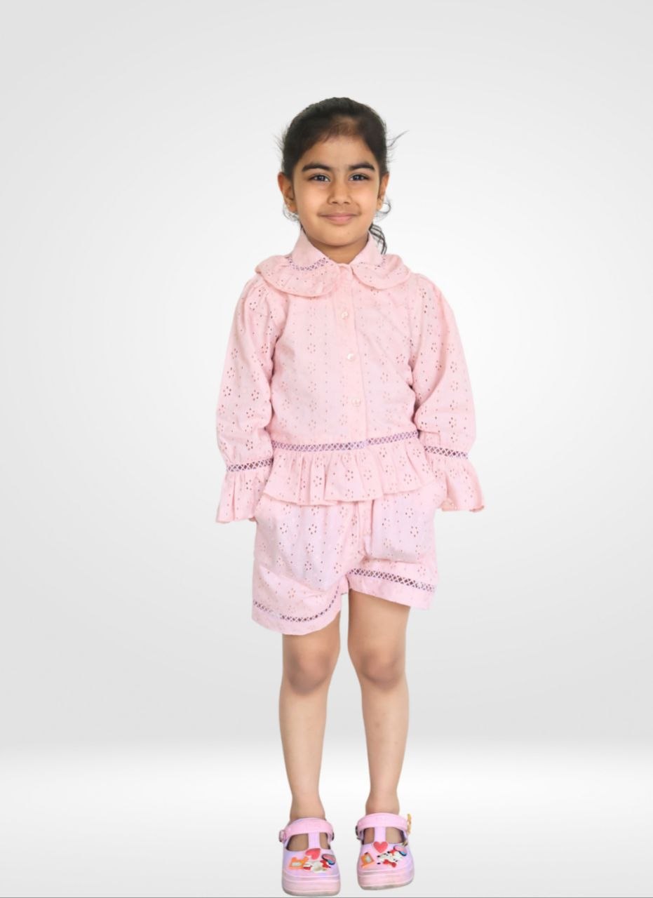 Cord set with shorts