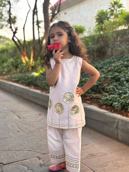 Blush Pink Embroidered Kurta Set