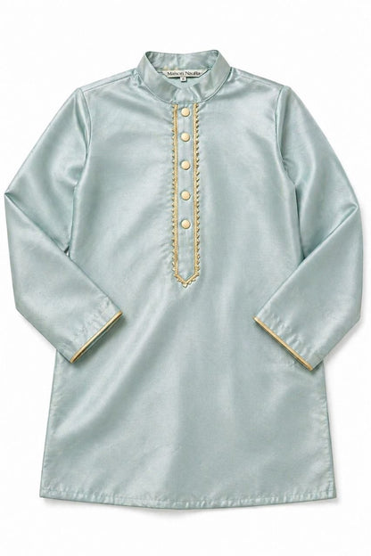 Ice blue Kurta pyjama set for boys