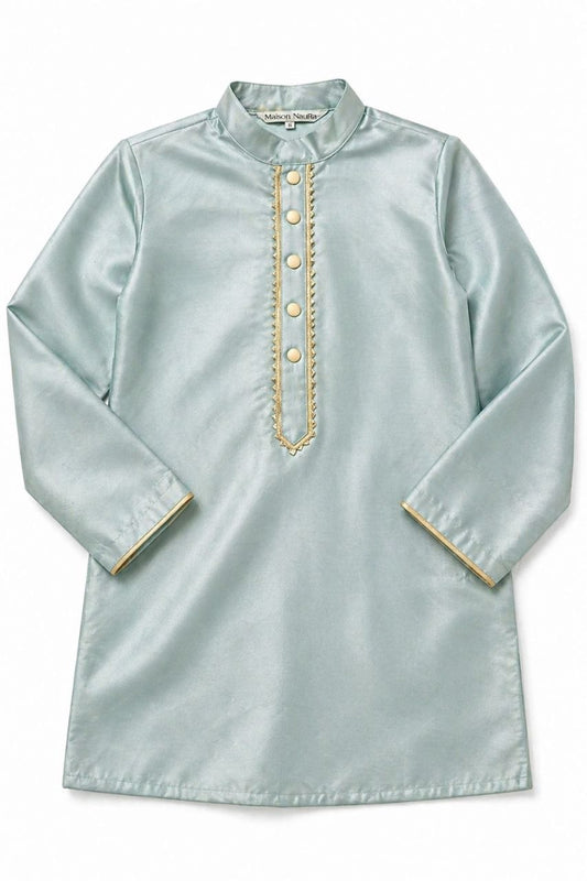 Ice blue Kurta pyjama set for boys