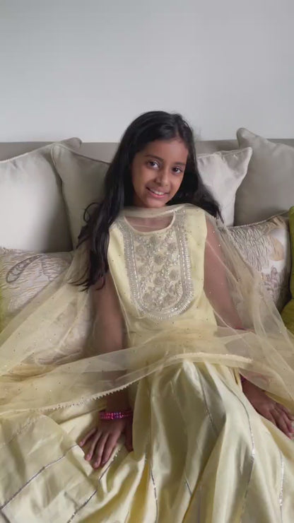 Yellow Gotta Patti Lehnga set