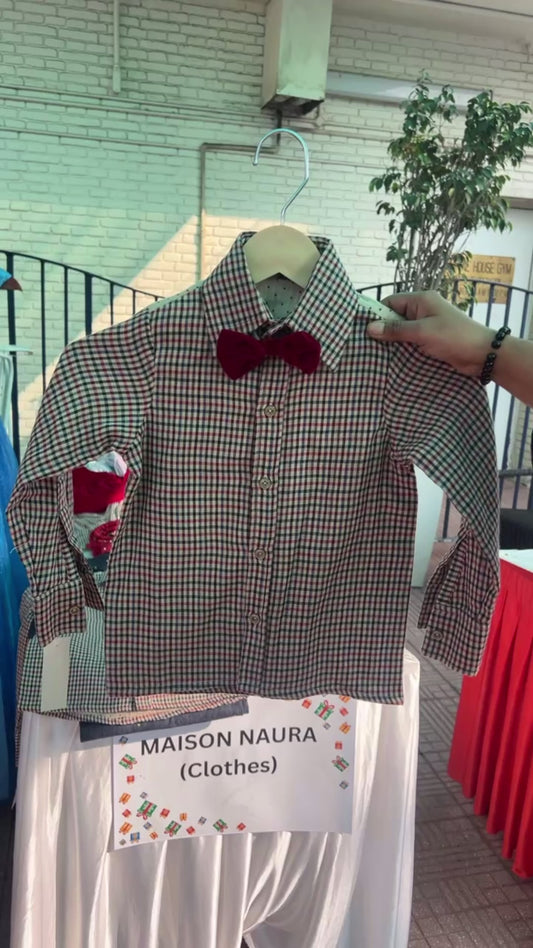 Shirt with bow