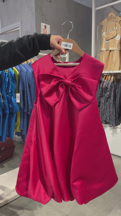 Barbie pink Bow Bubble Dress